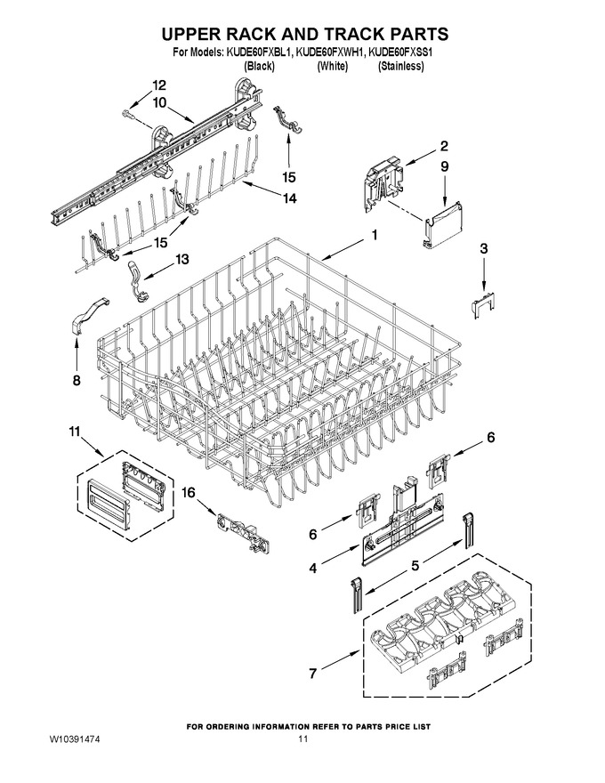Diagram for KUDE60FXWH1