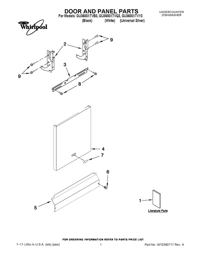 Diagram for GU3600XTVB3