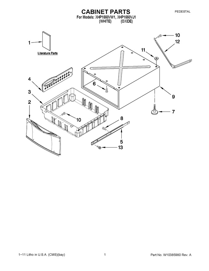 Diagram for XHP1550VW1