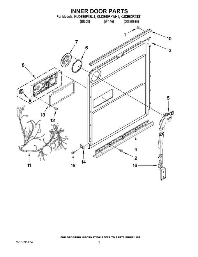 Diagram for KUDE60FXWH1