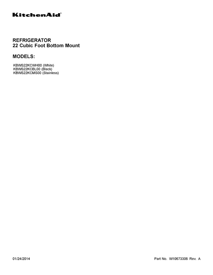 Diagram for KBWS22KCWH00