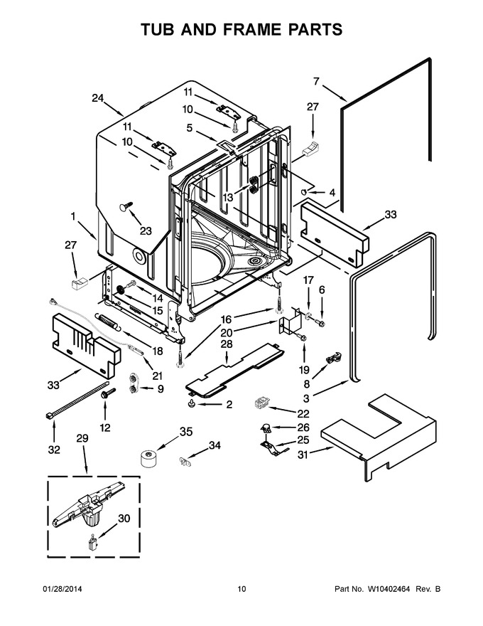 Diagram for KUDS30SXWH0
