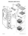 Diagram for 05 - Freezer Liner Parts