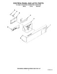 Diagram for 02 - Control Panel And Latch Parts
