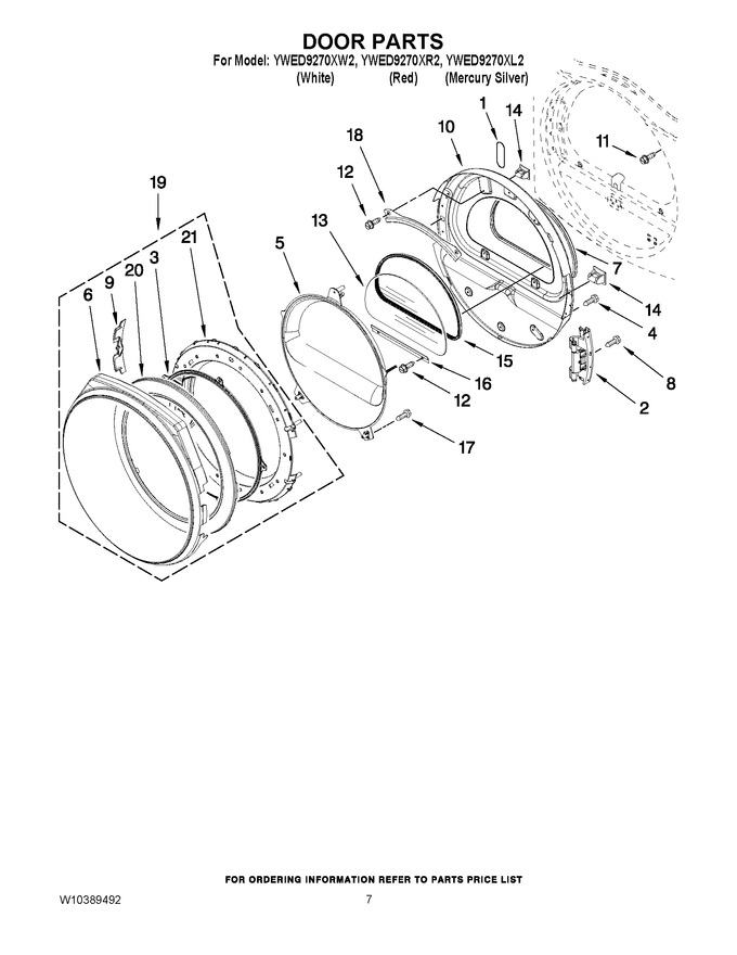 Diagram for YWED9270XL2