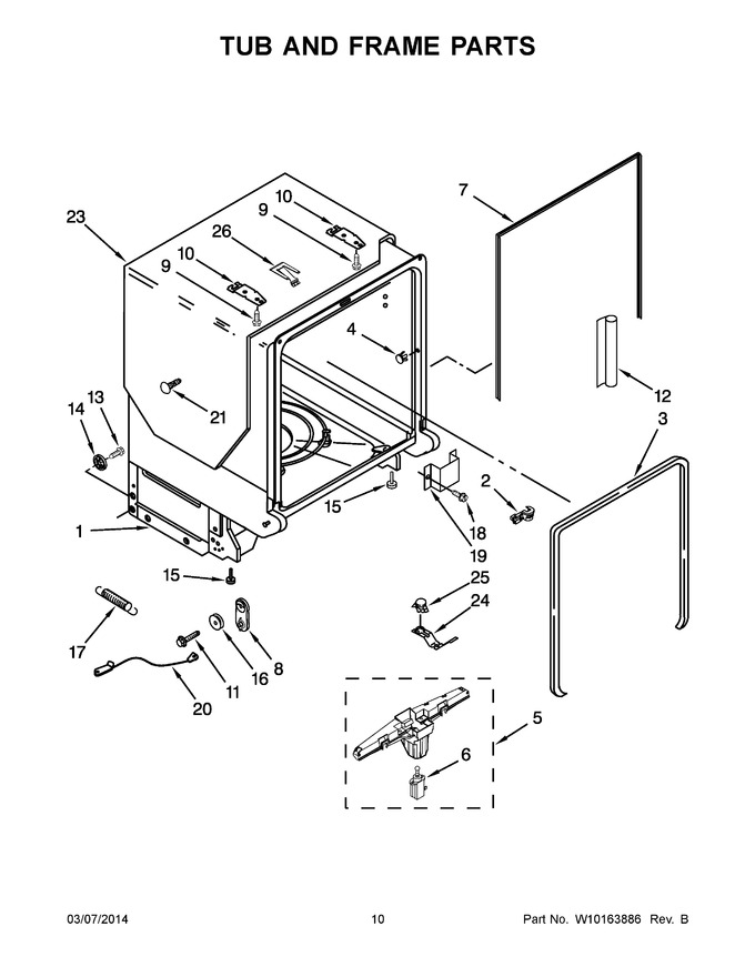 Diagram for KUDW03CTBL1