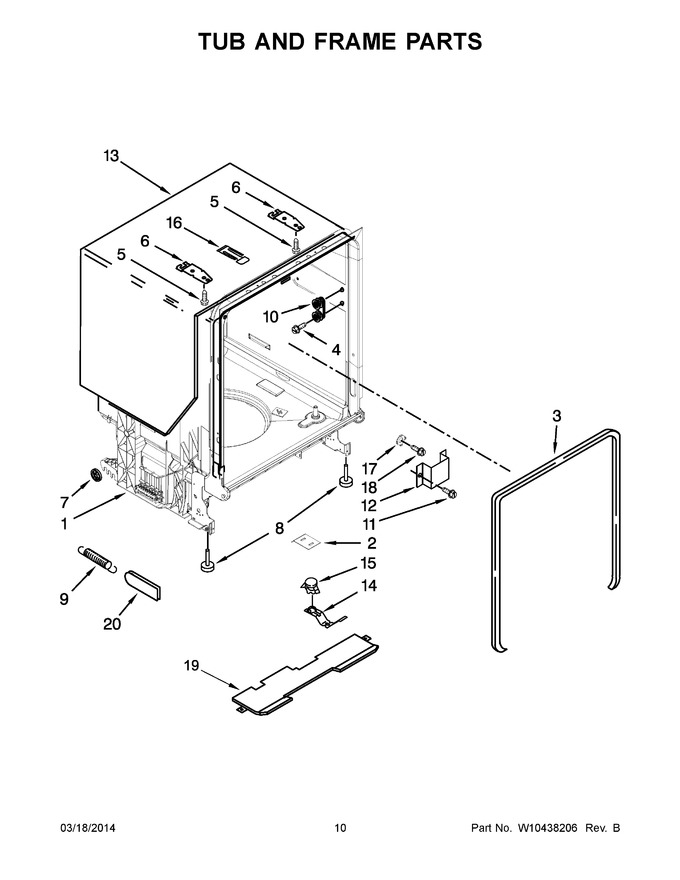 Diagram for WDT770PAYW0