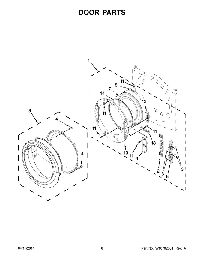 Diagram for YWED81HEDW0