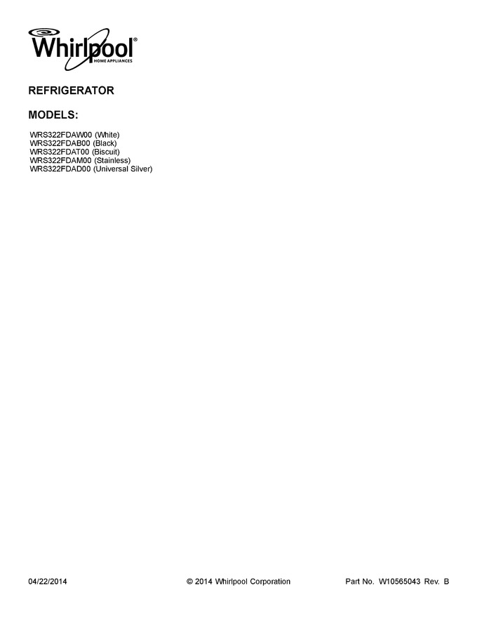 Diagram for WRS322FDAM00