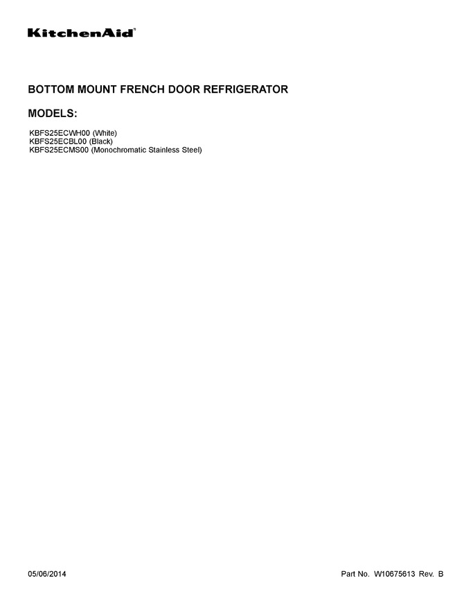 Diagram for KBFS25ECBL00