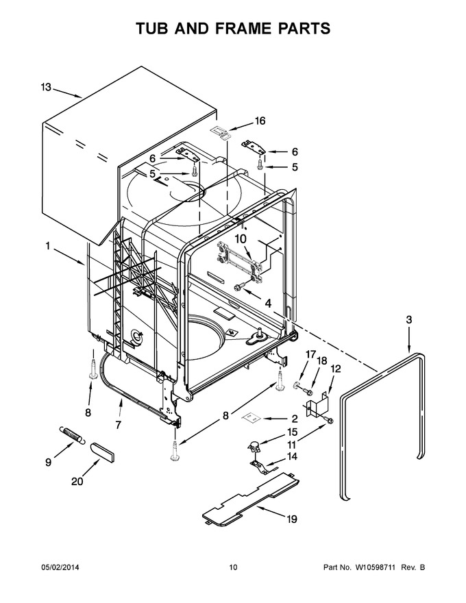 Diagram for WDT710PAYB4