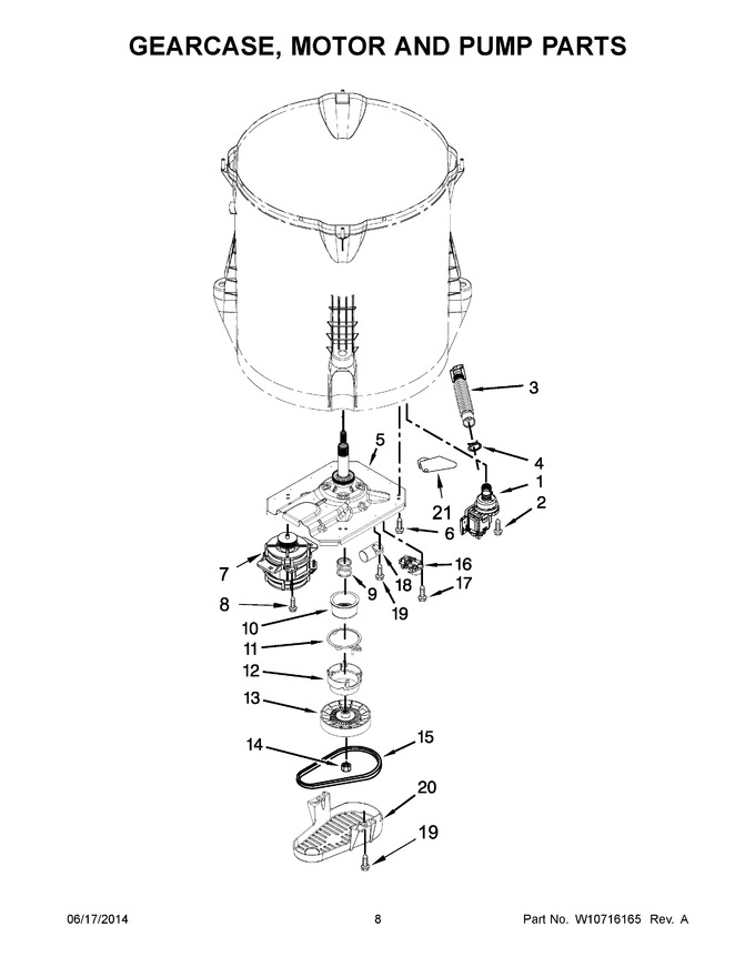 Diagram for WTW5000DW0
