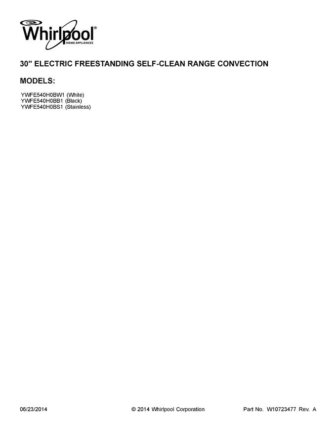 Diagram for YWFE540H0BS1