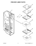 Diagram for 05 - Freezer Liner Parts