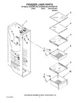 Diagram for 04 - Freezer Liner Parts