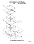 Diagram for 03 - Refrigerator Shelf Parts