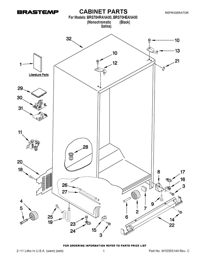 Diagram for BRS70HRANA00
