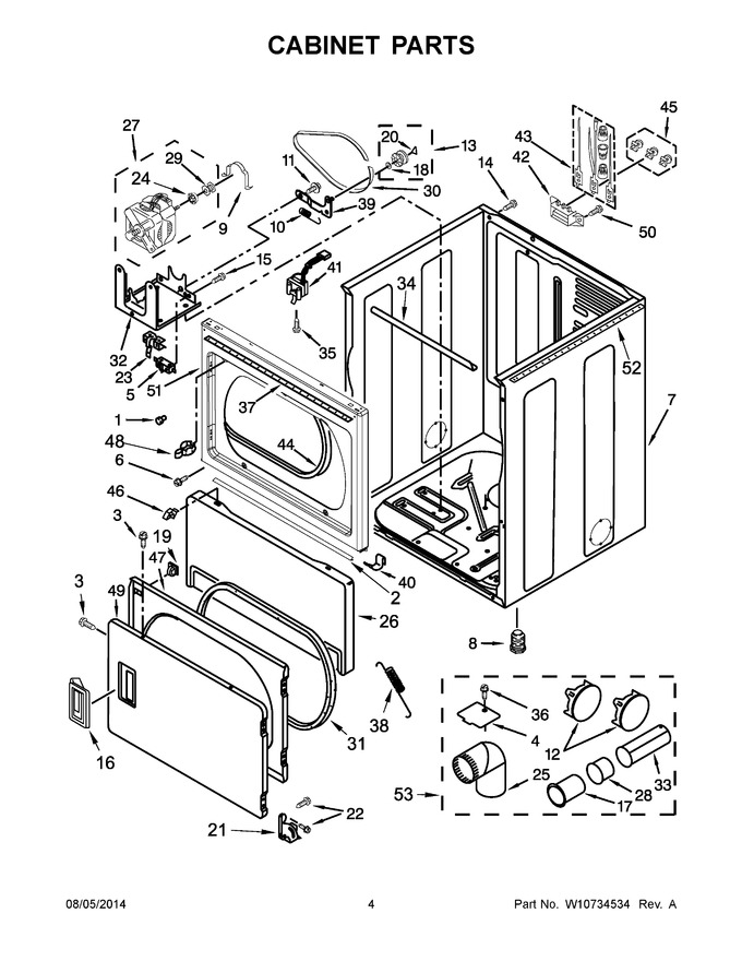 Diagram for 4KWED4900BW1
