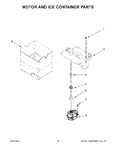 Diagram for 10 - Motor And Ice Container Parts