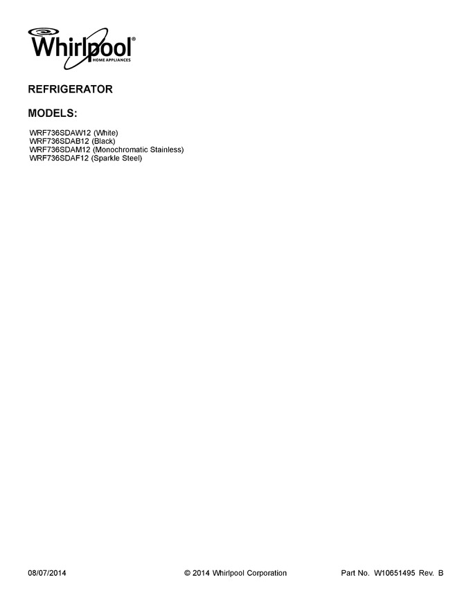 Diagram for WRF736SDAW12