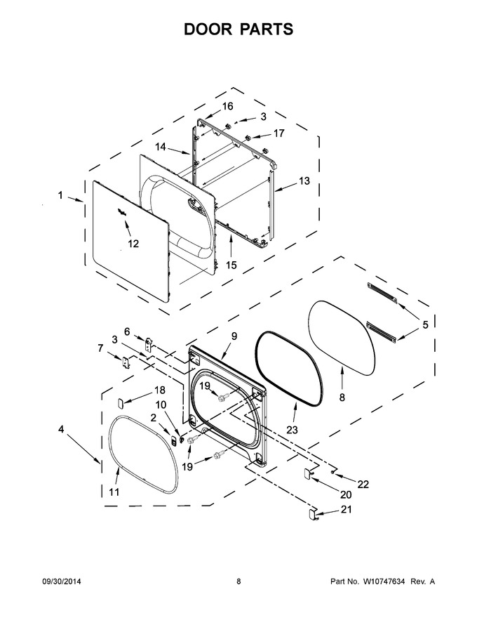 Diagram for YWED8000DW0