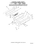 Diagram for 02 - Control Panel Parts