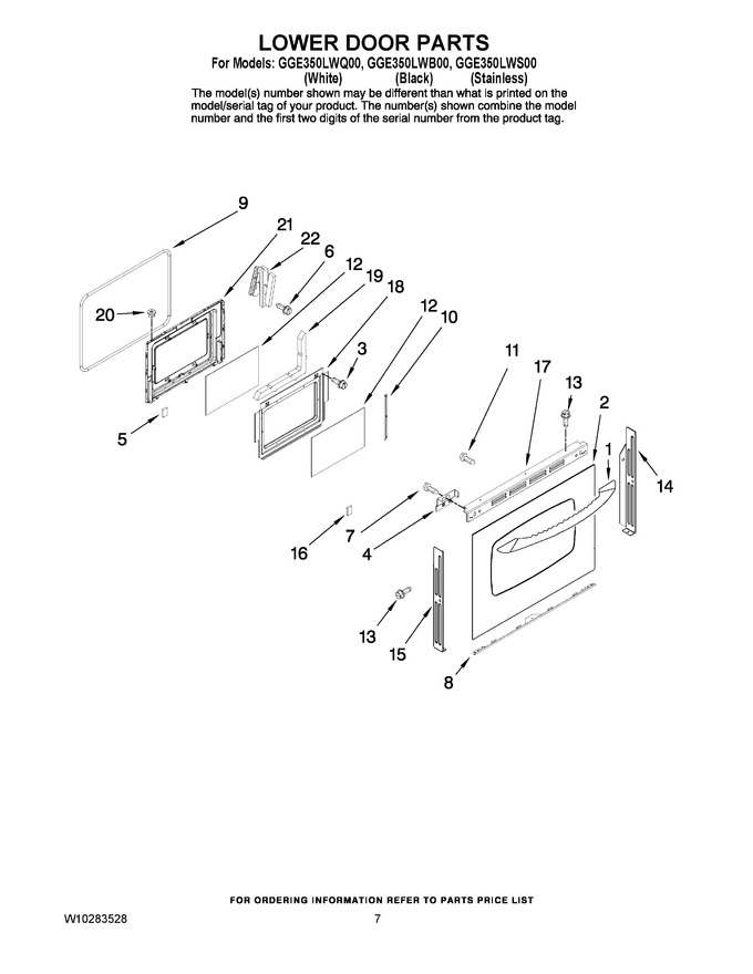 Diagram for GGE350LWS00