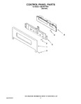 Diagram for 02 - Control Panel Parts