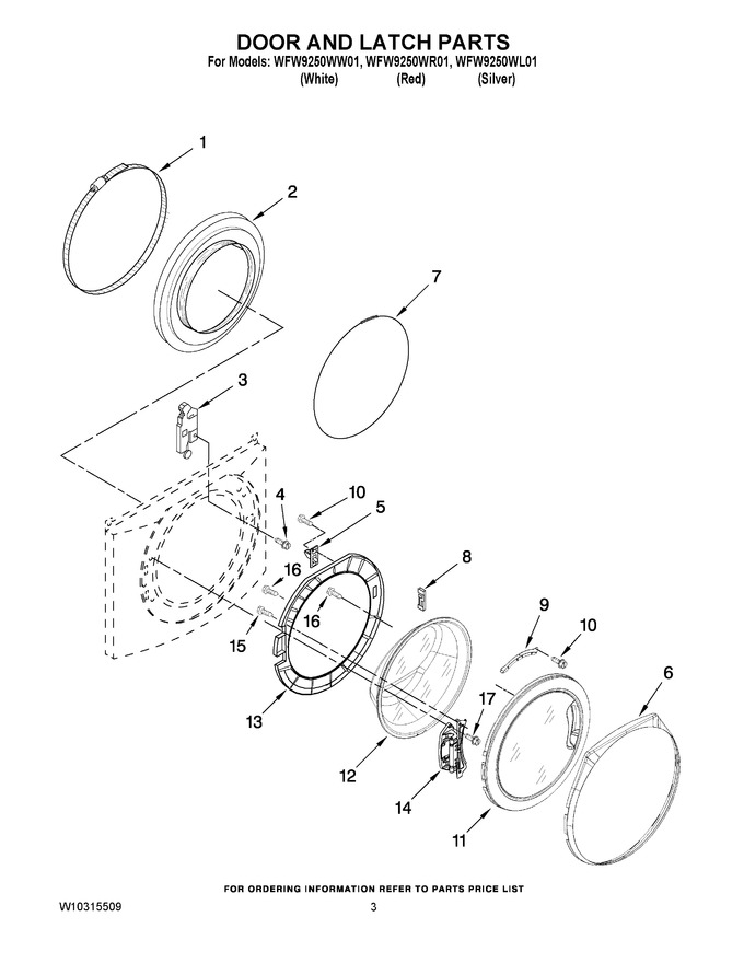 Diagram for WFW9250WL01