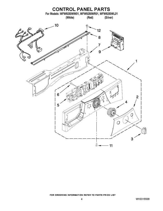 Diagram for WFW9250WR01