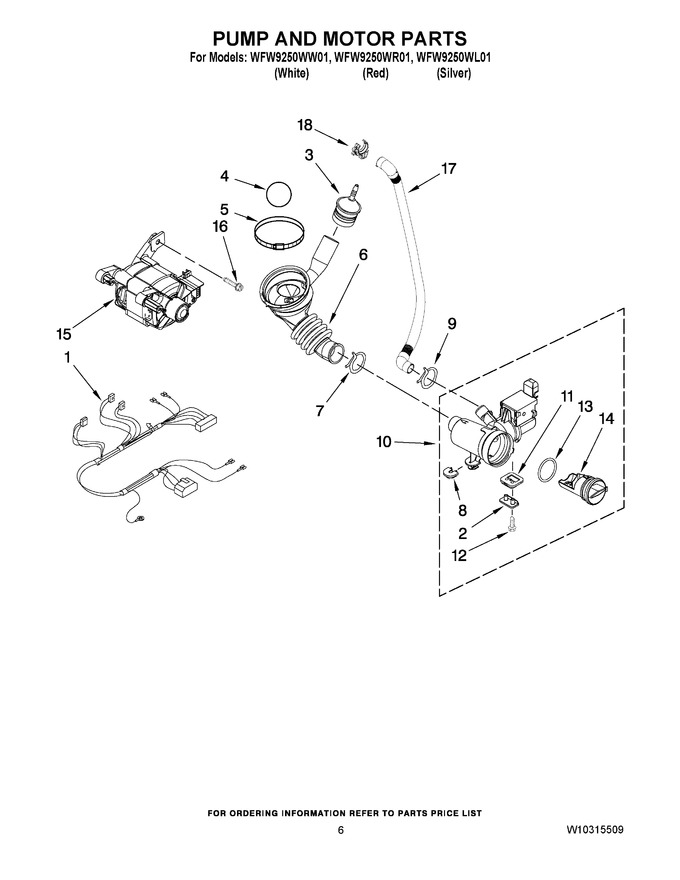 Diagram for WFW9250WR01