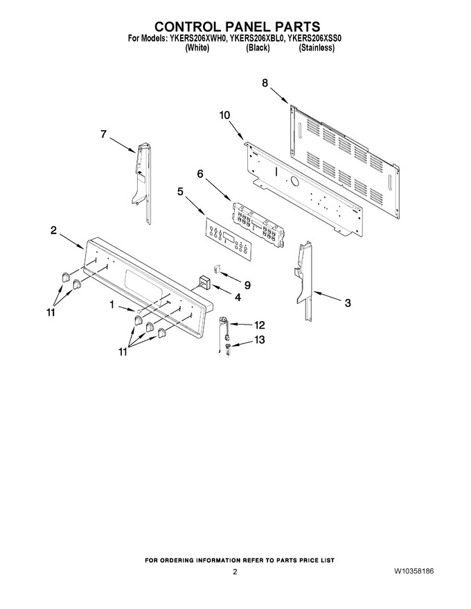 Diagram for YKERS206XWH0