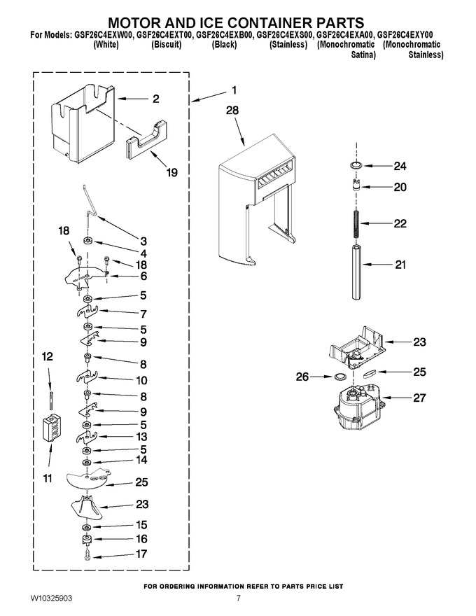 Diagram for GSF26C4EXW00