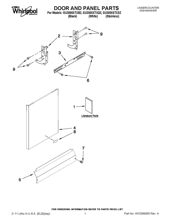 Diagram for GU3000XTXB2