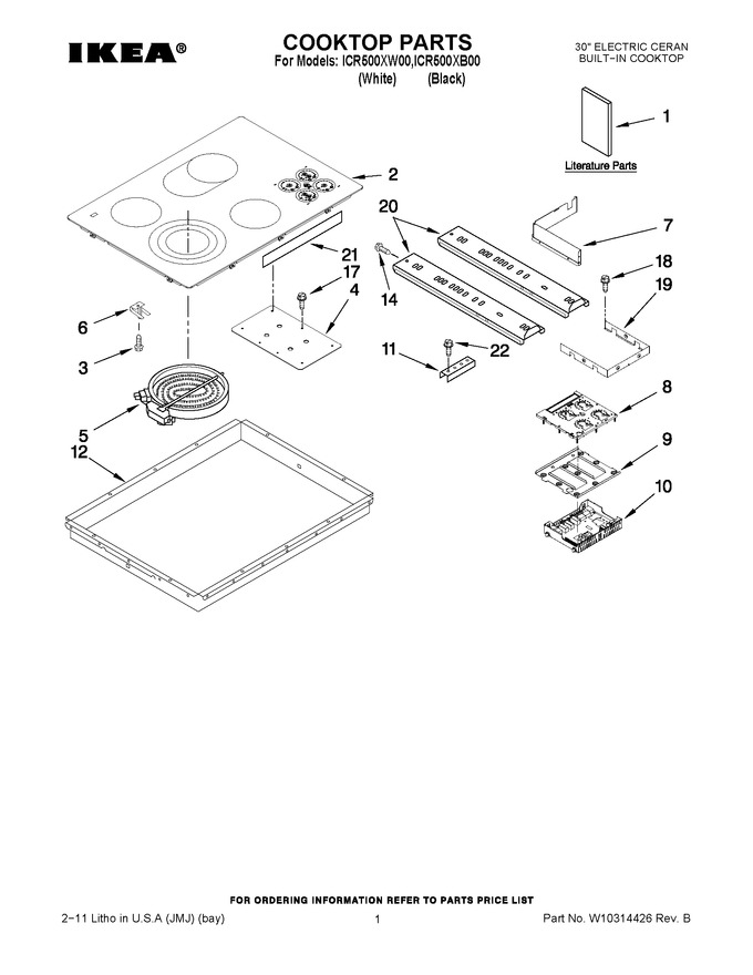 Diagram for ICR500XW00