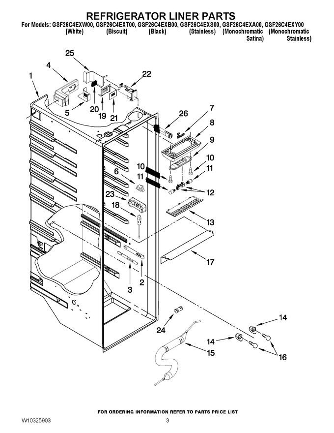 Diagram for GSF26C4EXY00