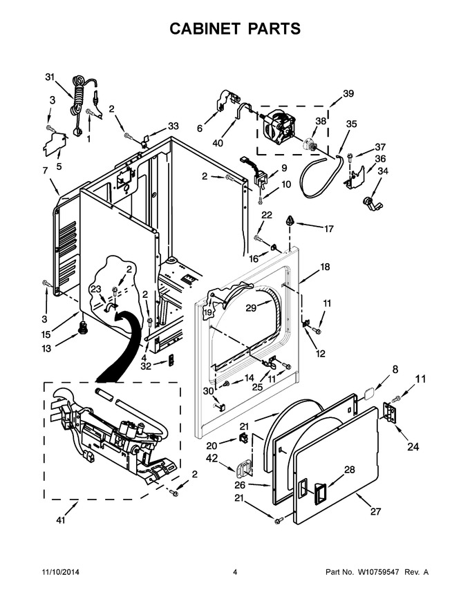 Diagram for WGD4815EW0