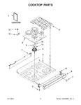 Diagram for 02 - Cooktop Parts