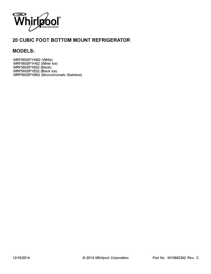 Diagram for WRF560SFYH02