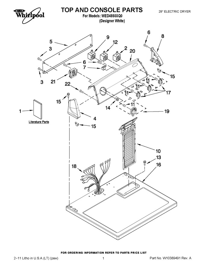 Diagram for WED4850XQ0