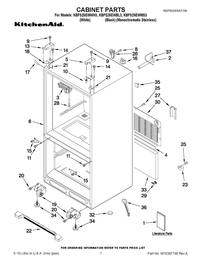 Diagram for KBFS25EWBL3