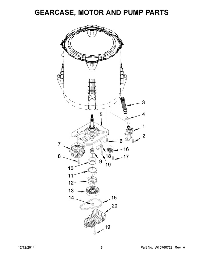 Diagram for WTW4915EW0