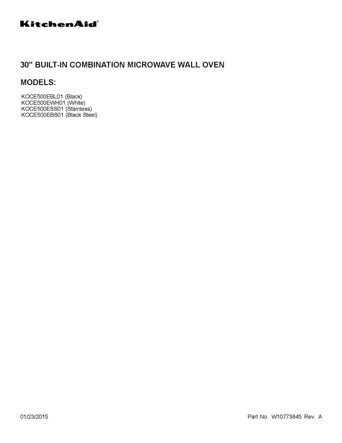 Diagram for KOCE500ESS01