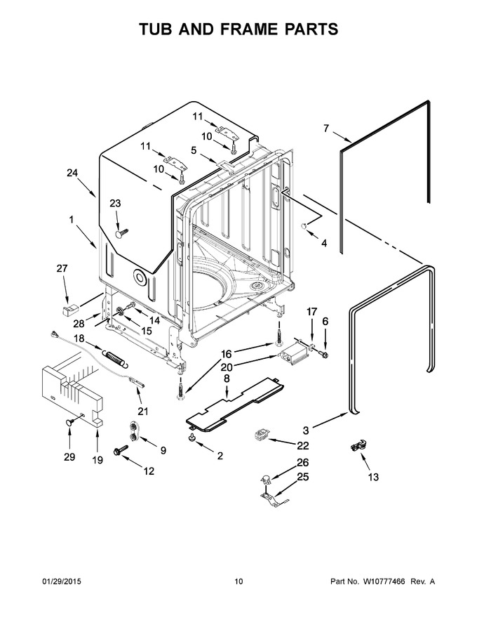 Diagram for KDTE104DWH1