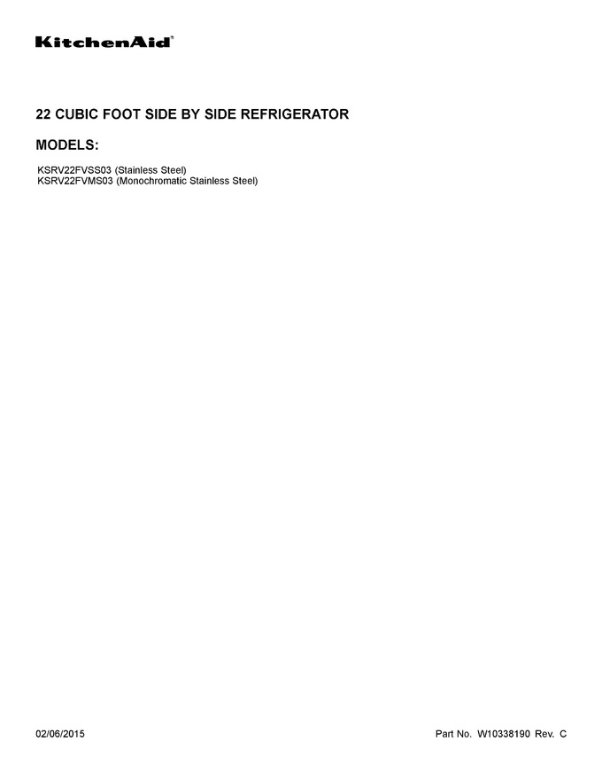 Diagram for KSRV22FVMS03