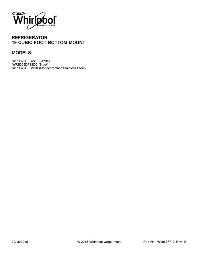 Diagram for WRB329DFBB00