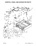 Diagram for 02 - Control Panel And Separator Parts