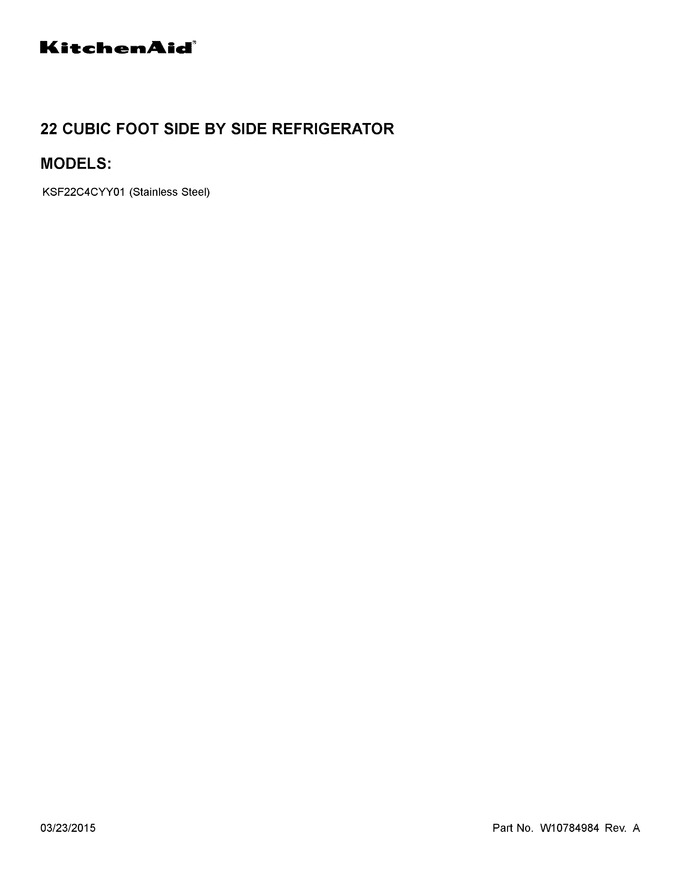 Diagram for KSF22C4CYY01