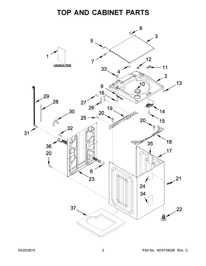 Diagram for WTW8000DW0
