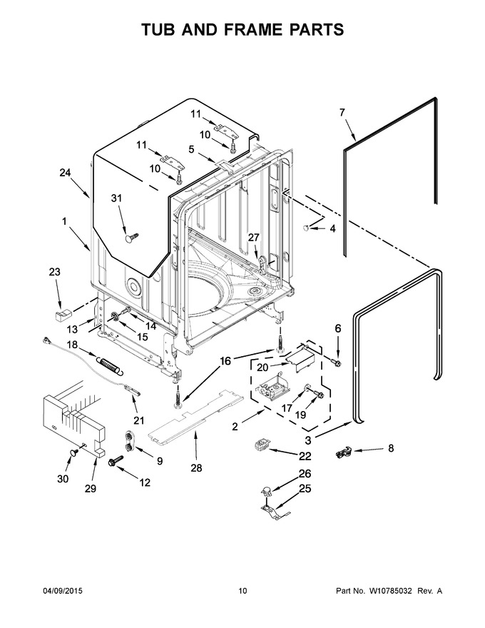 Diagram for KDTE254EBL0